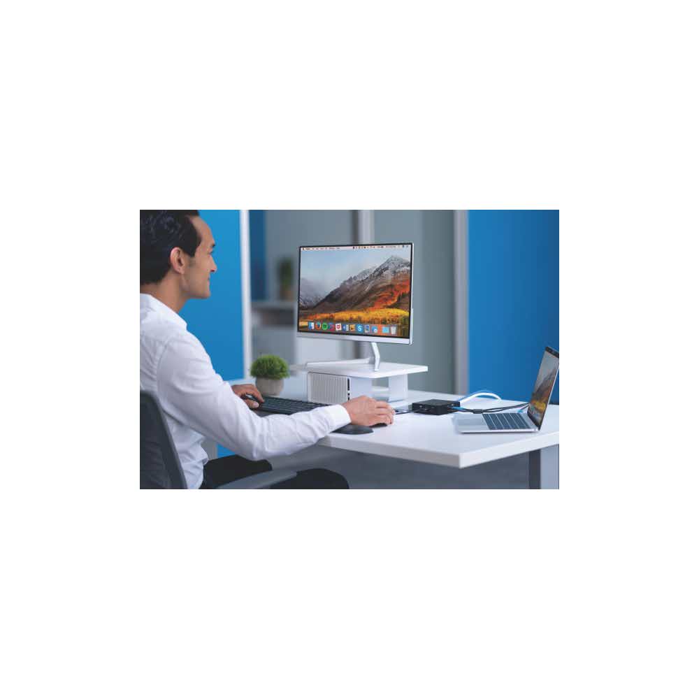 podstawka ergonomiczna pod monitor 5 alibiuro.pl Podstawka Kensington CoolView pod monitor z wentylatorem biały 6