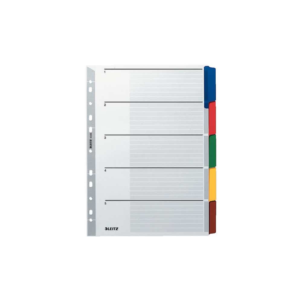 przekładki 5 alibiuro.pl Przekładki Leitz z kartonu A4 wielobarwny 81