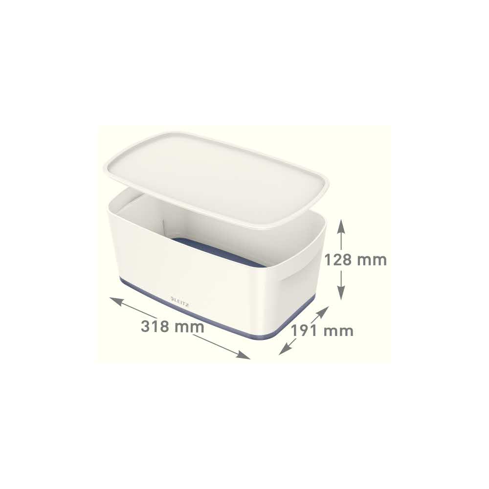 przybornik na biurko 5 alibiuro.pl Pojemnik mały Leitz MyBox WOW z pokrywą zielony 30