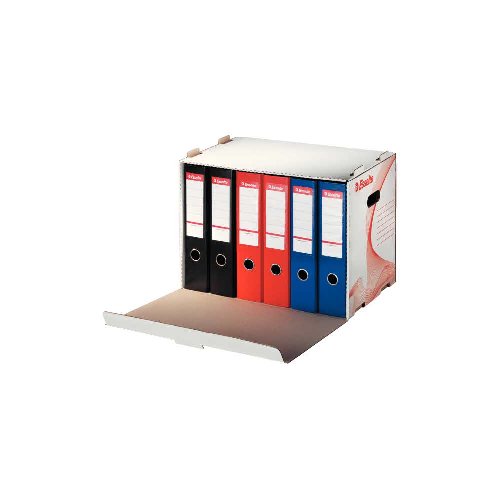 segregator pionowy 5 alibiuro.pl Pudło do archiwizacji segregatorów Esselte biały 32