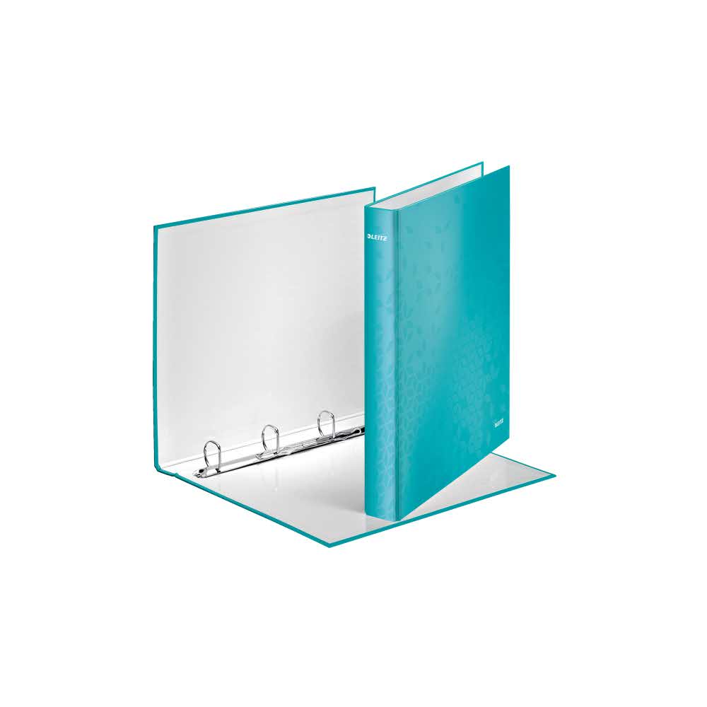 segregator pionowy 5 alibiuro.pl Segregator ringowy Leitz WOW laminowany turkusowy 87