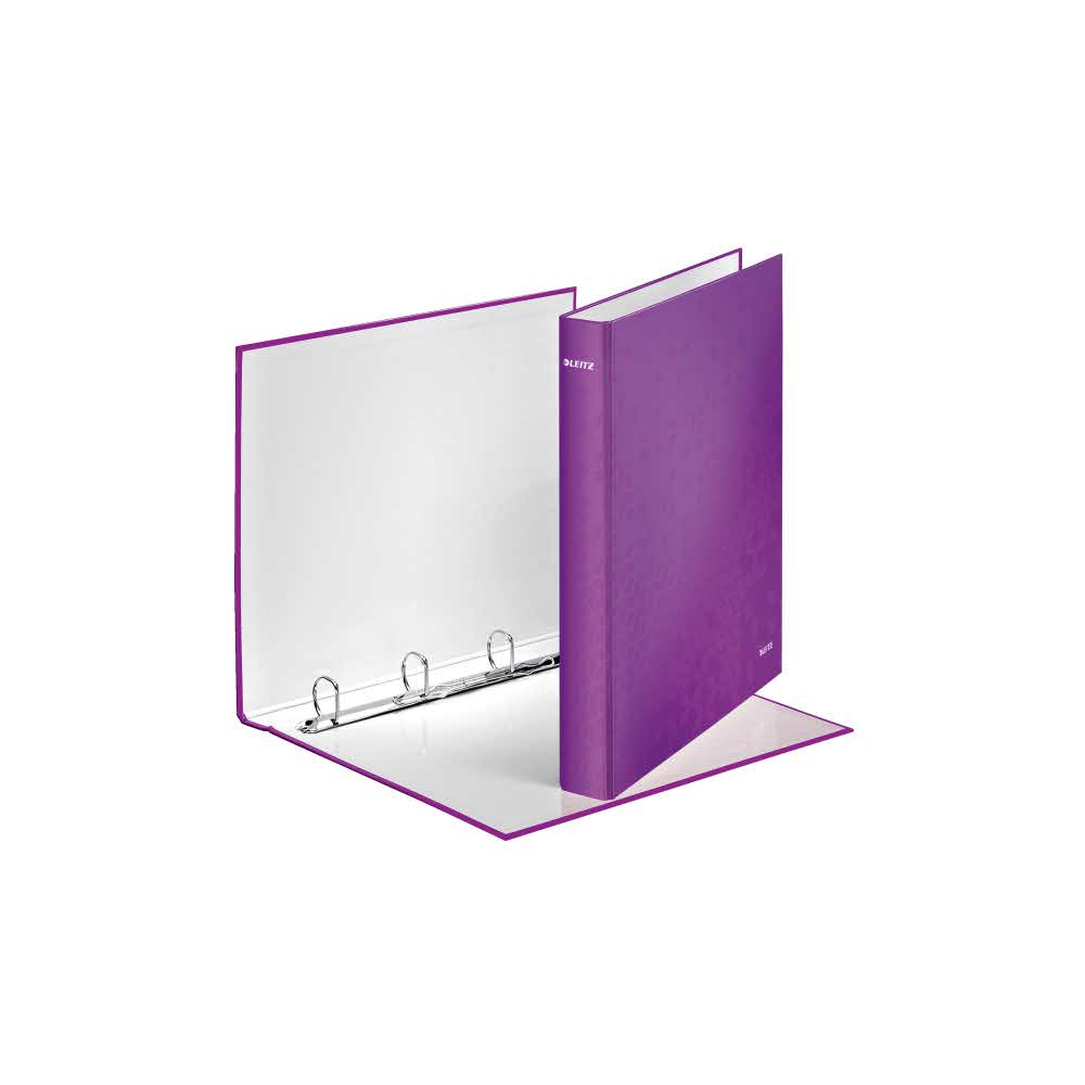 segregatory 5 alibiuro.pl Segregator ringowy Leitz WOW laminowany fioletowy 94