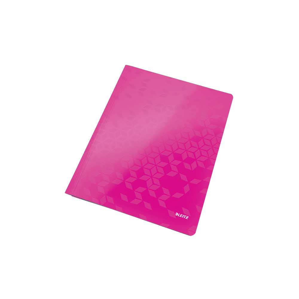 skoroszyt plastikowy 5 alibiuro.pl Skoroszyt Leitz WOW różowy 80