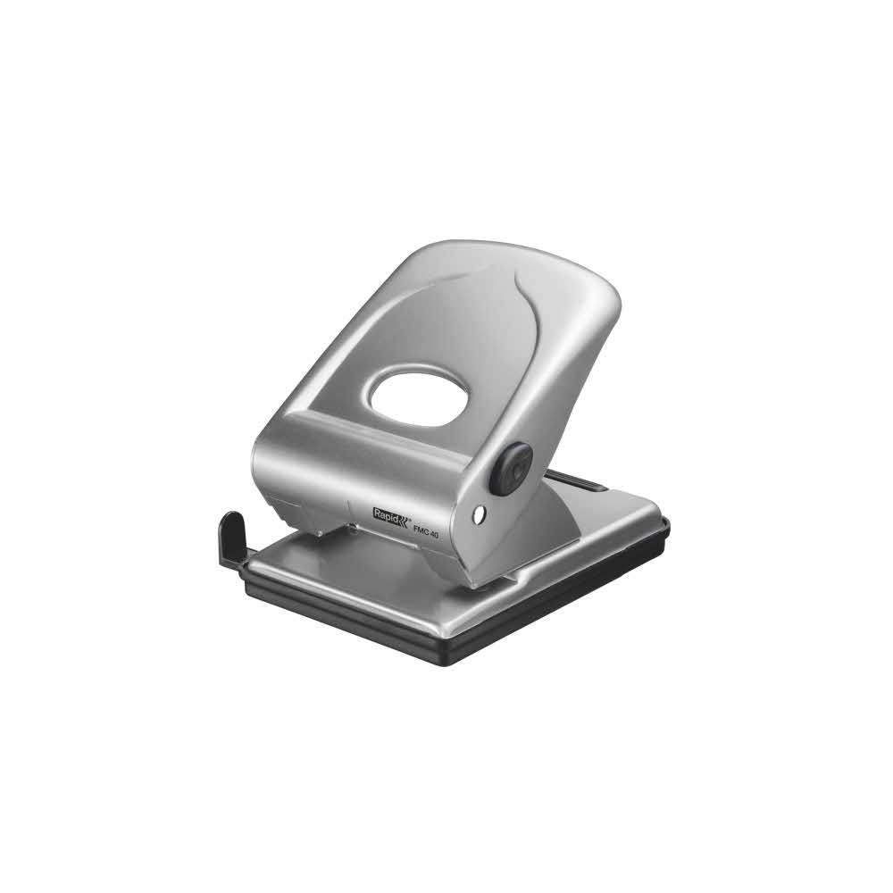 sprzęt biurowy 5 alibiuro.pl Dziurkacz metalowy duży Rapid FMC40 srebrny 71