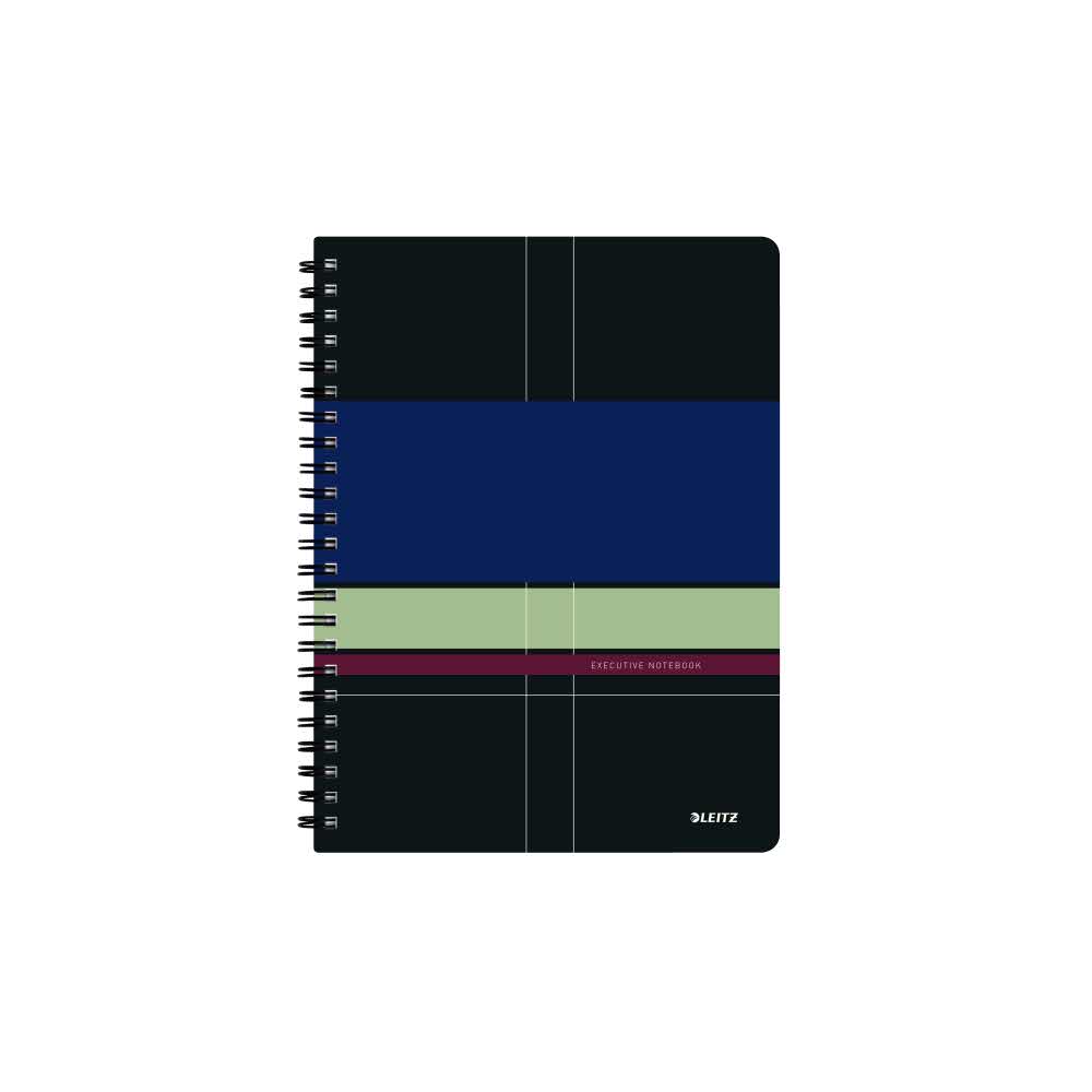 sprzęt biurowy 5 alibiuro.pl Kołonotatnik Leitz Executive A4 w linie z okładką z PP 77