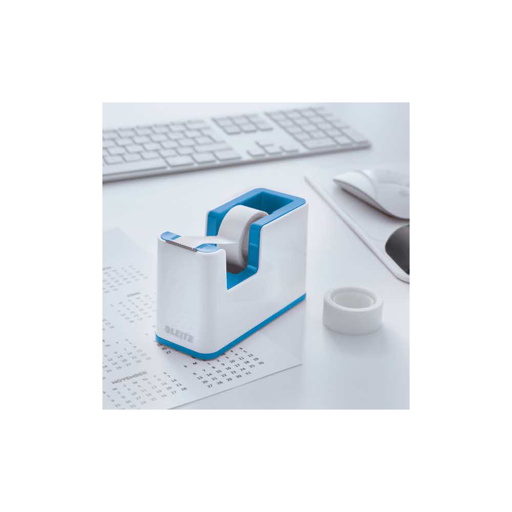 sprzęt biurowy 5 alibiuro.pl Podajnik taśmy klejącej Leitz WOW niebieski 71