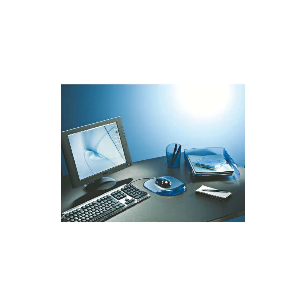 sprzęt biurowy 5 alibiuro.pl Podkładka żelowa pod mysz niebieski przezroczysty 31