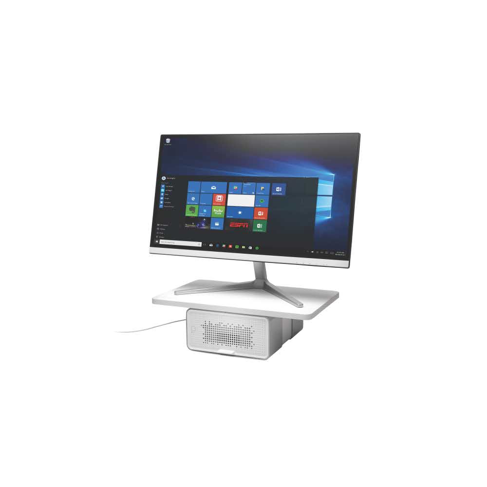 sprzęt biurowy 5 alibiuro.pl Podstawka Kensington FreshView Wellness pod monitor z oczyszczaczem powietrza biały 83