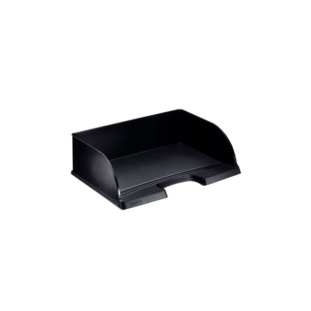 sprzęt biurowy 5 alibiuro.pl Półka na dokumenty Leitz Plus Jumbo do wkładania dokumentów po długim boku czarny 82
