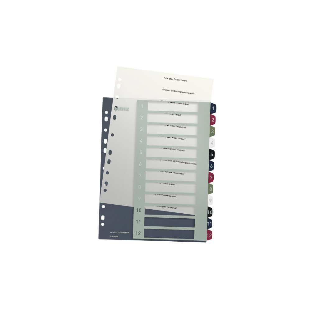 sprzęt biurowy 5 alibiuro.pl Przekładki Leitz Style z możliwością nadrukowania tekstu PP Maxi 38