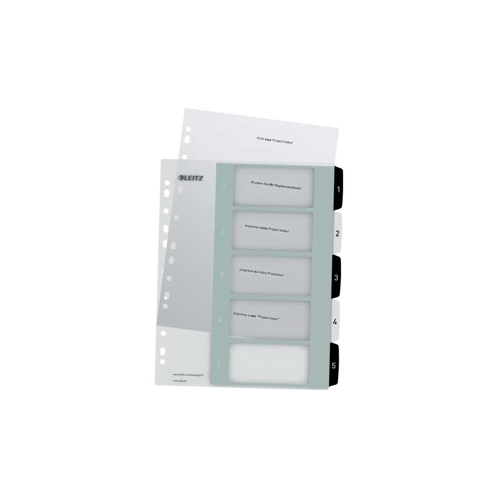 sprzęt biurowy 5 alibiuro.pl Przekładki Leitz WOW z możliwością nadrukowania tekstu PP ekstraszerokie wielobarwny 46