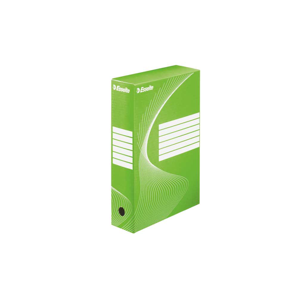 sprzęt biurowy 5 alibiuro.pl Pudło archiwizacyjne Esselte Standard 80 mm zielony 86
