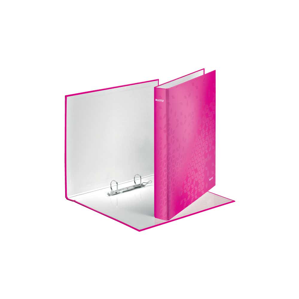 sprzęt biurowy 5 alibiuro.pl Segregator ringowy Leitz WOW laminowany różowy 47