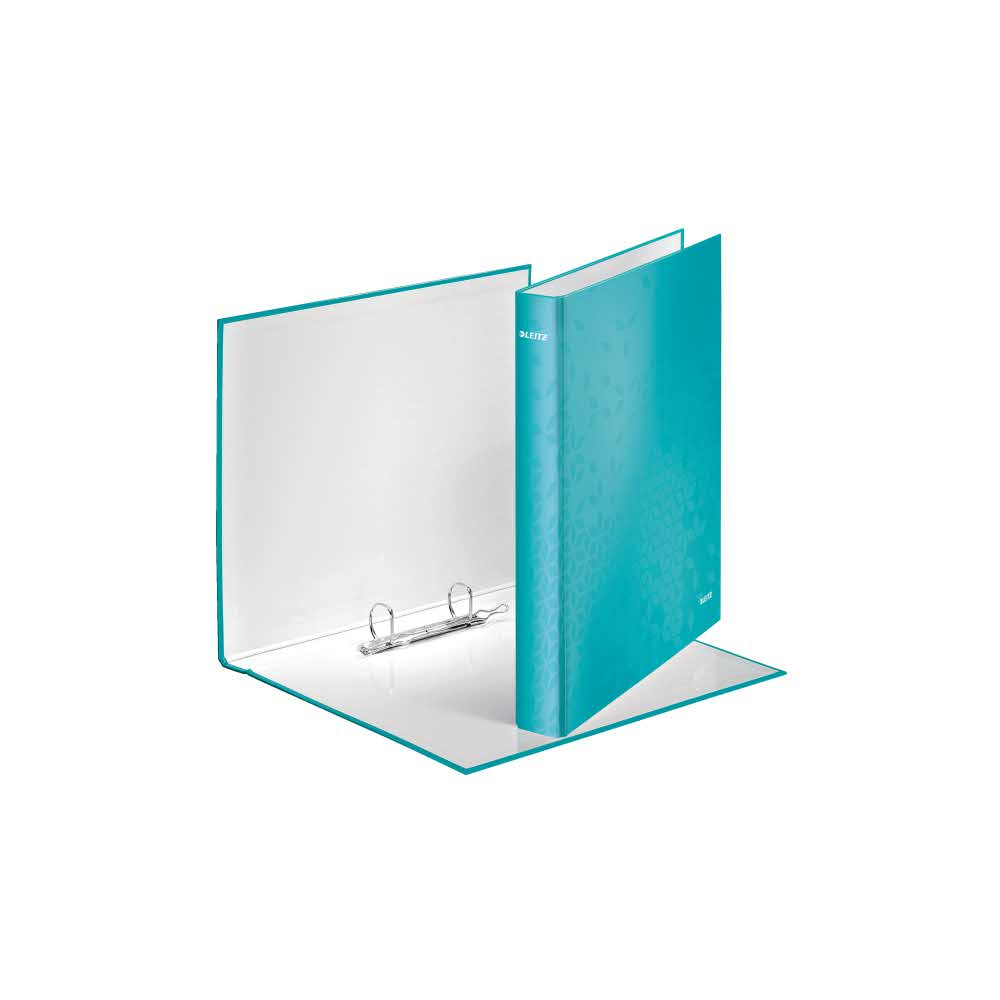 sprzęt biurowy 5 alibiuro.pl Segregator ringowy Leitz WOW laminowany turkusowy 35