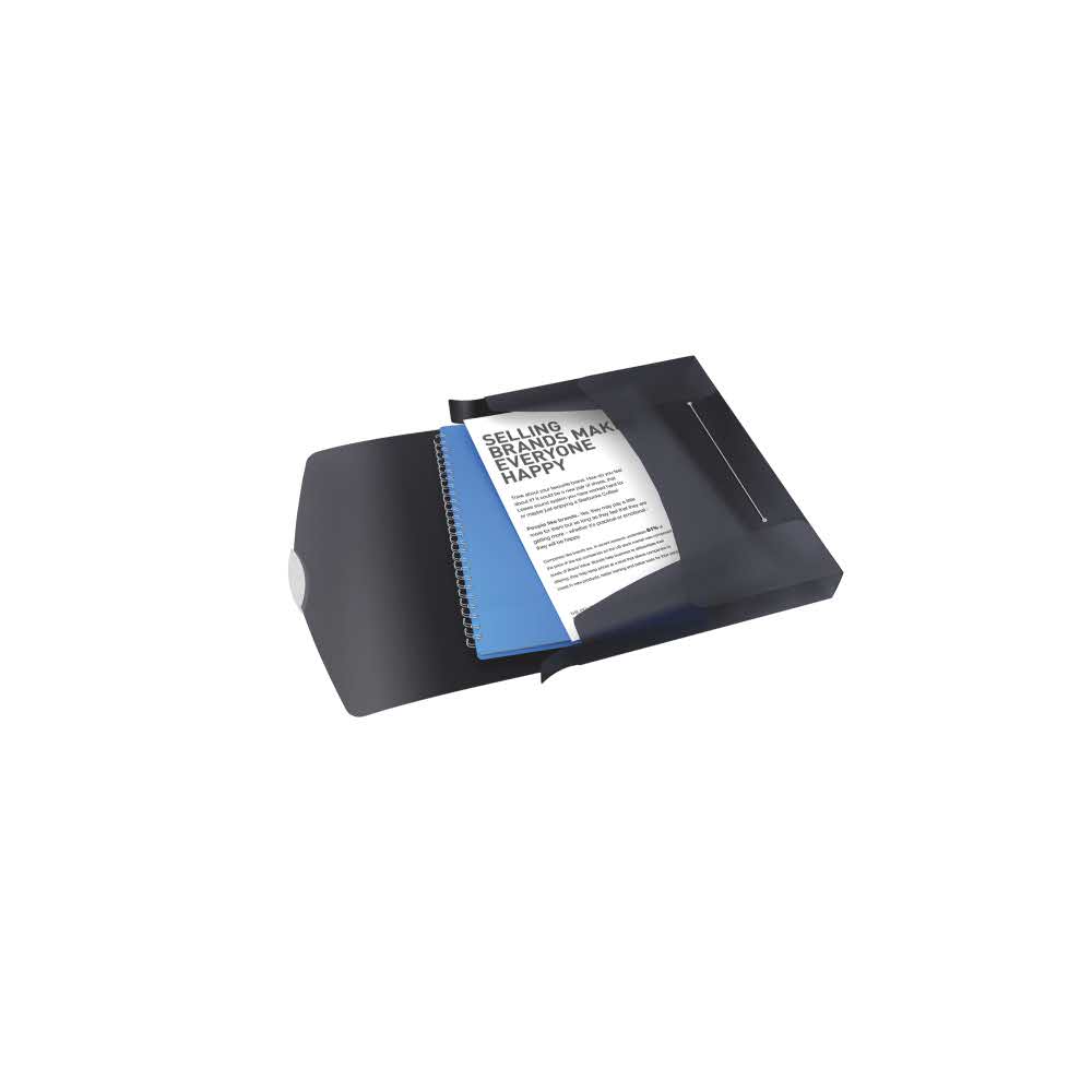 teczka na rysunki 5 alibiuro.pl Teczka z gumką Esselte VIVIDA 40 mm vivida czarny 7