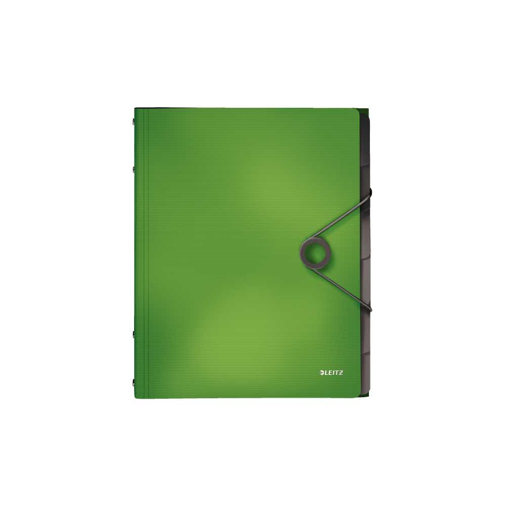 teczka z przegródkami 5 alibiuro.pl Teczka segregująca Leitz Solid jasnozielony 40