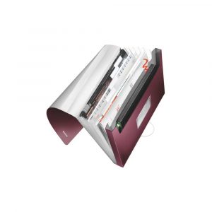 teczka z przegródkami 5 alibiuro.pl Teczka z przegródkami Leitz Style rubinowa czerwień 24