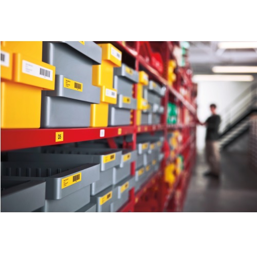 Taśma winylowa DYMO RHINO z trw. klejem 12mm x 55m zółta 12mm - obrazek 4