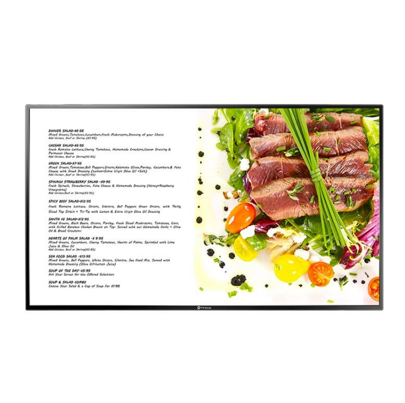 Monitor AG Neovo do pracy ciągłej 24 7 PM 43 43 Inch , IPS PLS, FullHD 1920x1080, HDMI VGA, kolor czarny