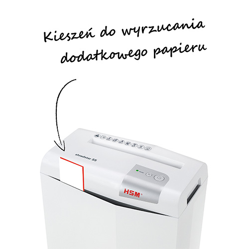 Niszczarka HSM Shredstar S5 Pasek 6 mm Biała 1041121 - obrazek 6