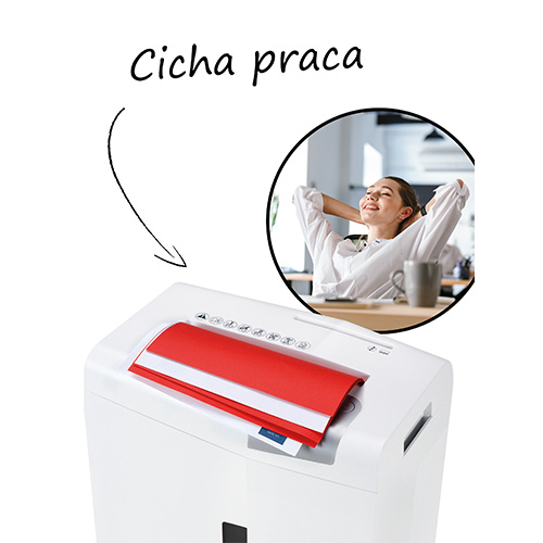 Niszczarka Hsm Shredstar X10 ścinek 4.5x30 Mm Biała 1045111 - obrazek 7