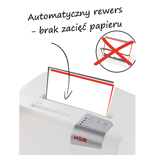 Niszczarka Hsm Shredstar X13 ścinek 4x37 Mm Biała 1057121 - obrazek 7