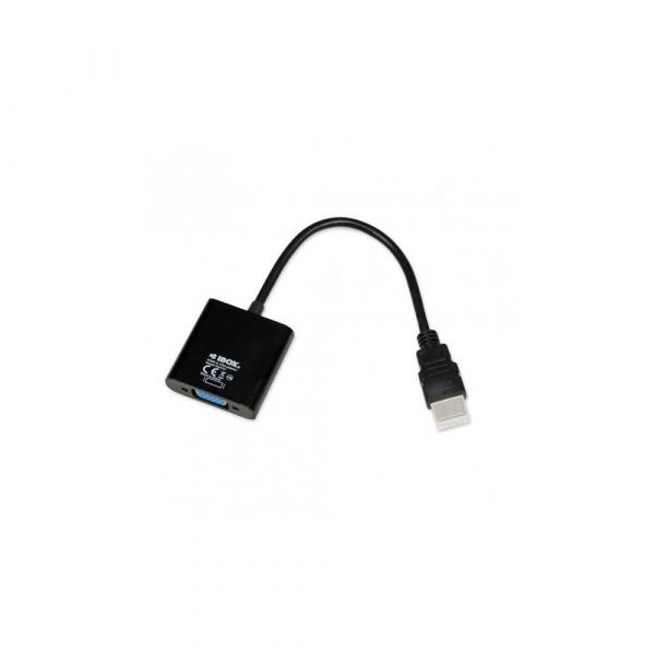 adaptery i przejściówki 7 alibiuro.pl Adapter IBOX IAHV01 HDMI M D Sub VGA F 1m kolor czarny 69
