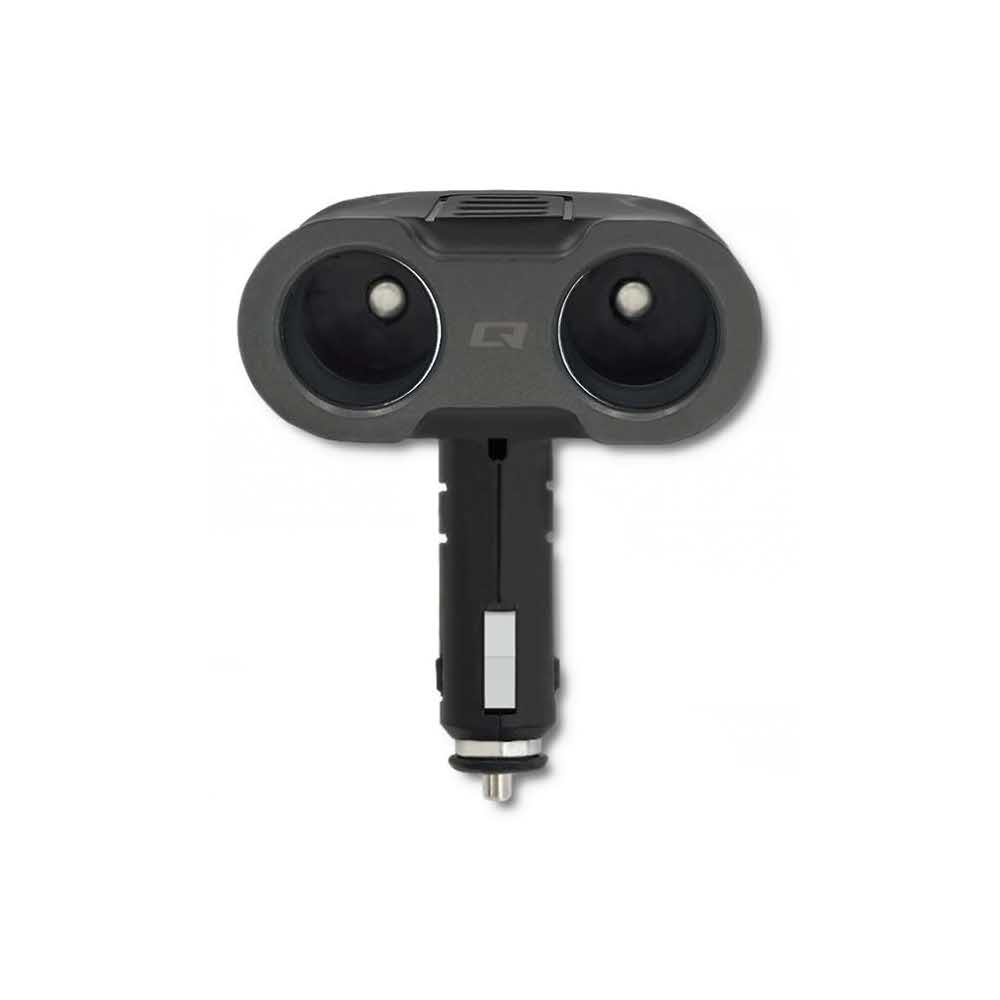 ładowarki samochodowe 7 alibiuro.pl QOLTEC ROZDZIELACZ SAMOCHODOWY GNIAZDA ZAPALNICZKI X2 52W USBX2 USB QC 3.0 USB C PD 1