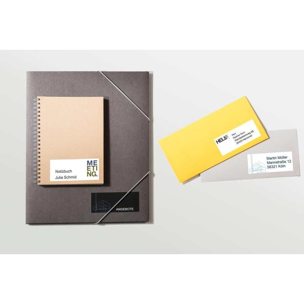 akcesoria biurowe 7 alibiuro.pl Etykiety uniwersalne Do nadruku AVERY Zweckform 3425 105mm x 569mm kolor biay 5