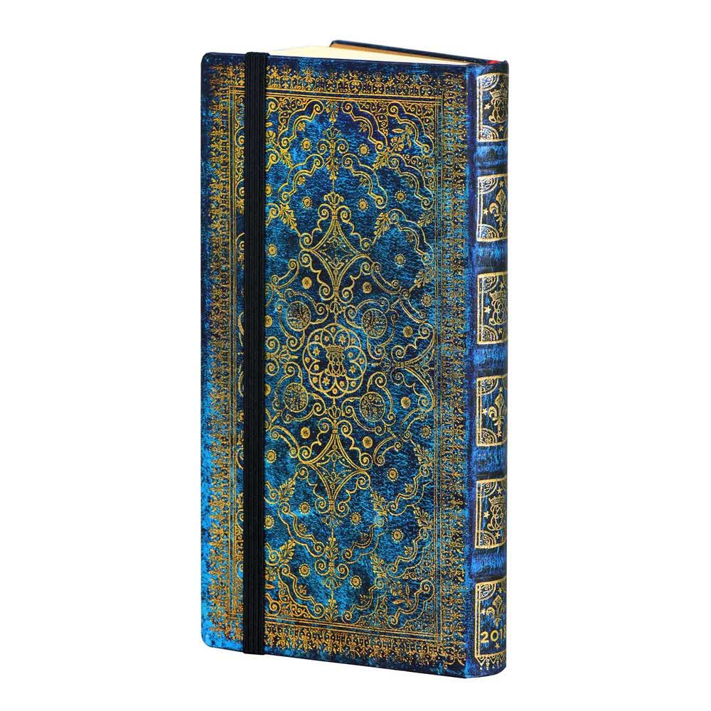 akcesoria biurowe 7 alibiuro.pl Kalendarz paperblanks 2018 Azure Slim kolor niebieski 59