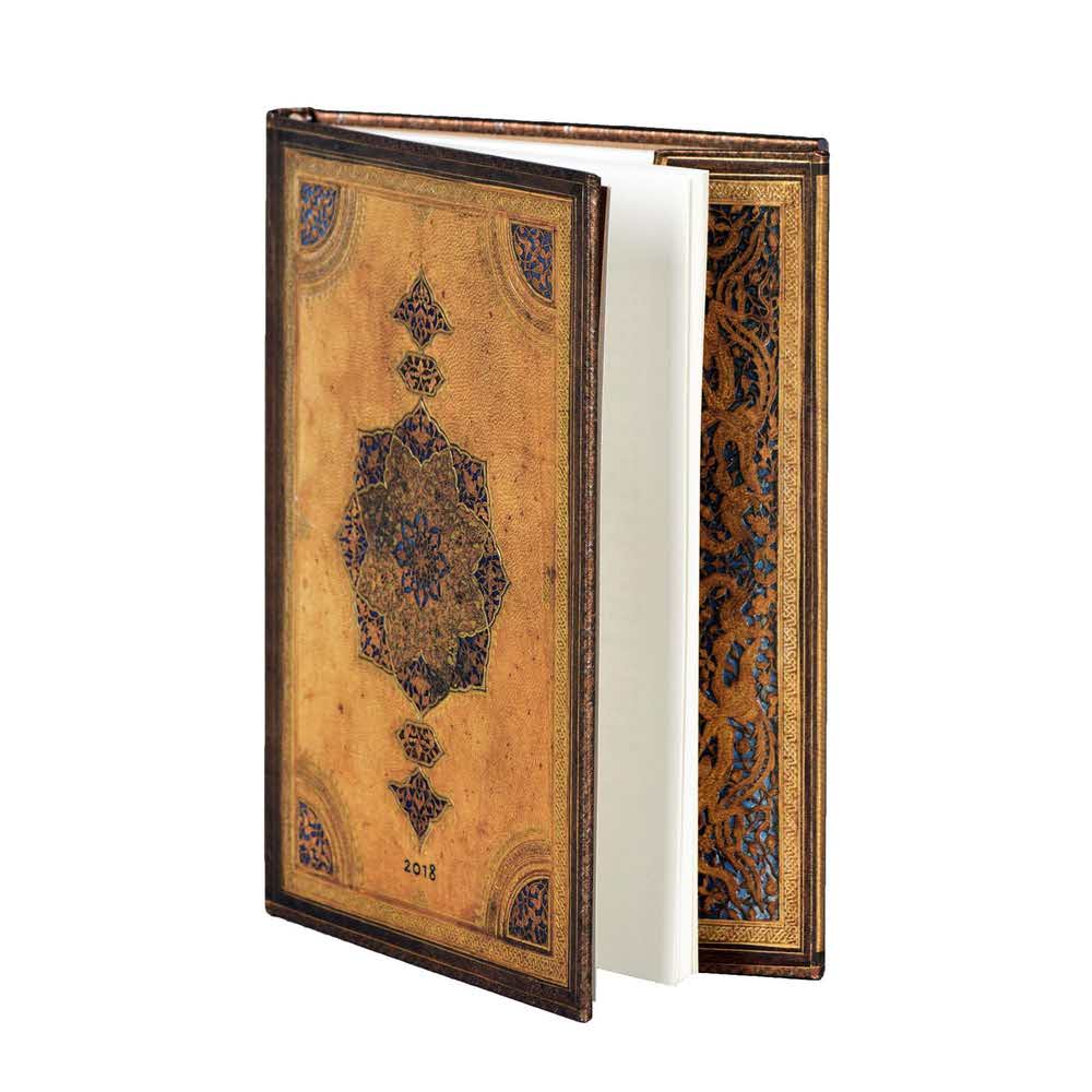 akcesoria biurowe 7 alibiuro.pl Kalendarz paperblanks 2018 Safavid Midi kolor brzowy 82