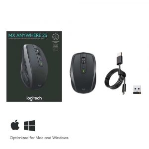 akcesoria biurowe 7 alibiuro.pl Mysz Logitech Anywhere 910 005153 laserowa 4000 DPI kolor grafitowy 20