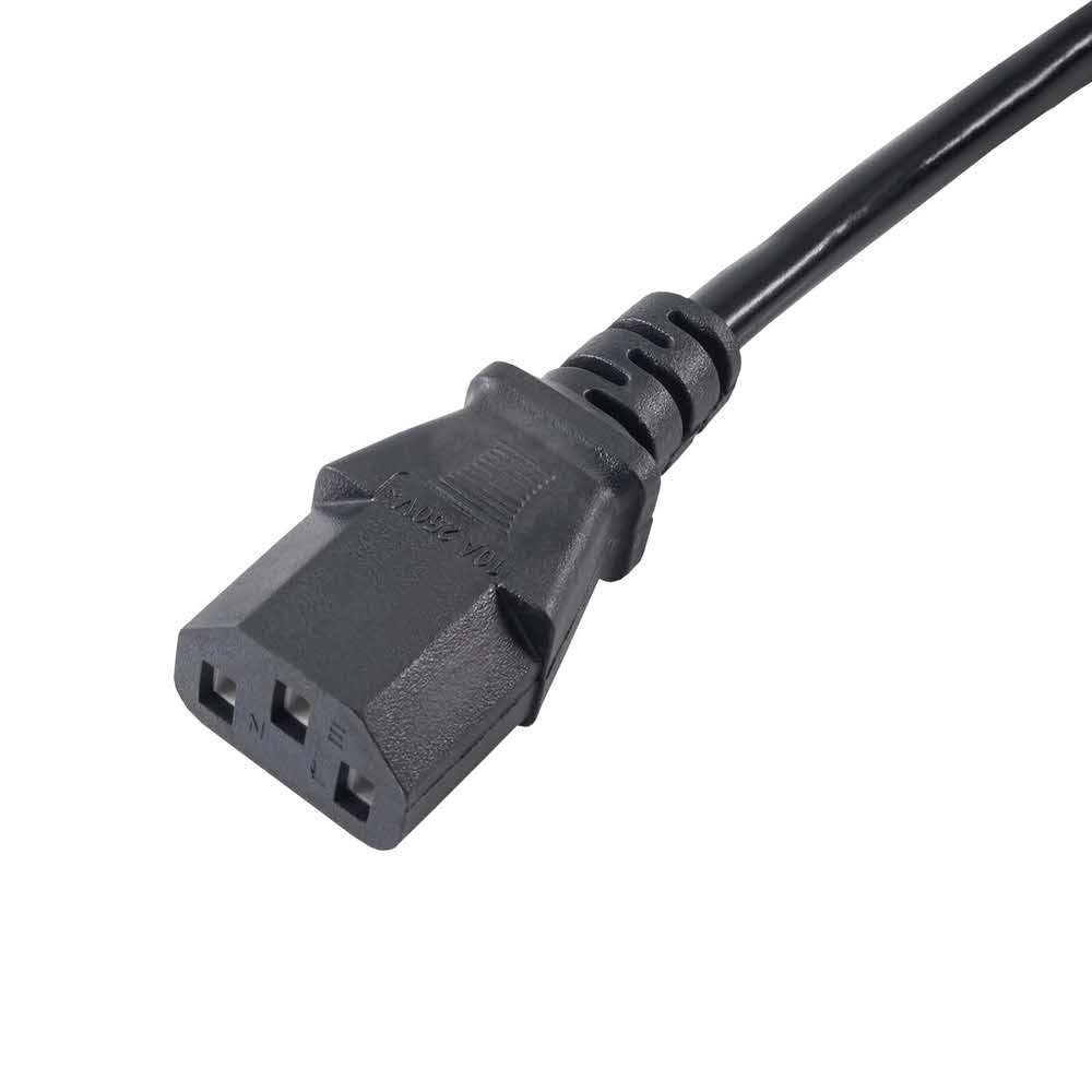 akcesoria komputerowe 7 alibiuro.pl Kabel Akyga AK PC 03A C14 IEC C14 IEC 320 C14 M C13 M 1 8m kolor czarny 36