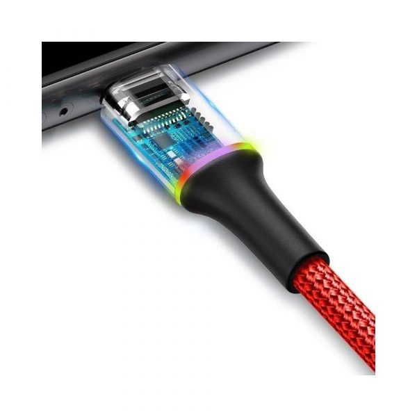 akcesoria komputerowe 7 alibiuro.pl Kabel Baseus Halo CALGH A09 USB Lightning 0 50m kolor czerwony 48