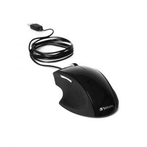 akcesoria komputerowe 7 alibiuro.pl Mysz Verbatim Go Ergo 49017 optyczna 1000 DPI kolor czarny 50
