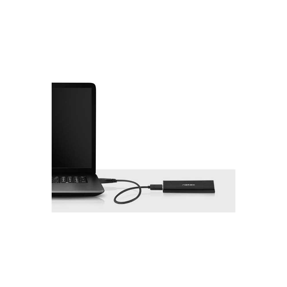 akcesoria komputerowe 7 alibiuro.pl Obudowa na dysk NATEC Rhino M.2 NKZ 1043 M.2 USB 3.0 Aluminium kolor czarny 50