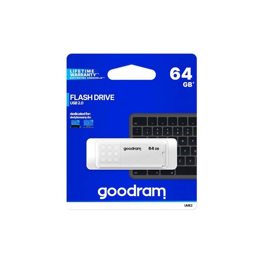akcesoria komputerowe 7 alibiuro.pl Pendrive GoodRam UME2 UME2 0640W0R11 64GB USB 2.0 kolor biay 0