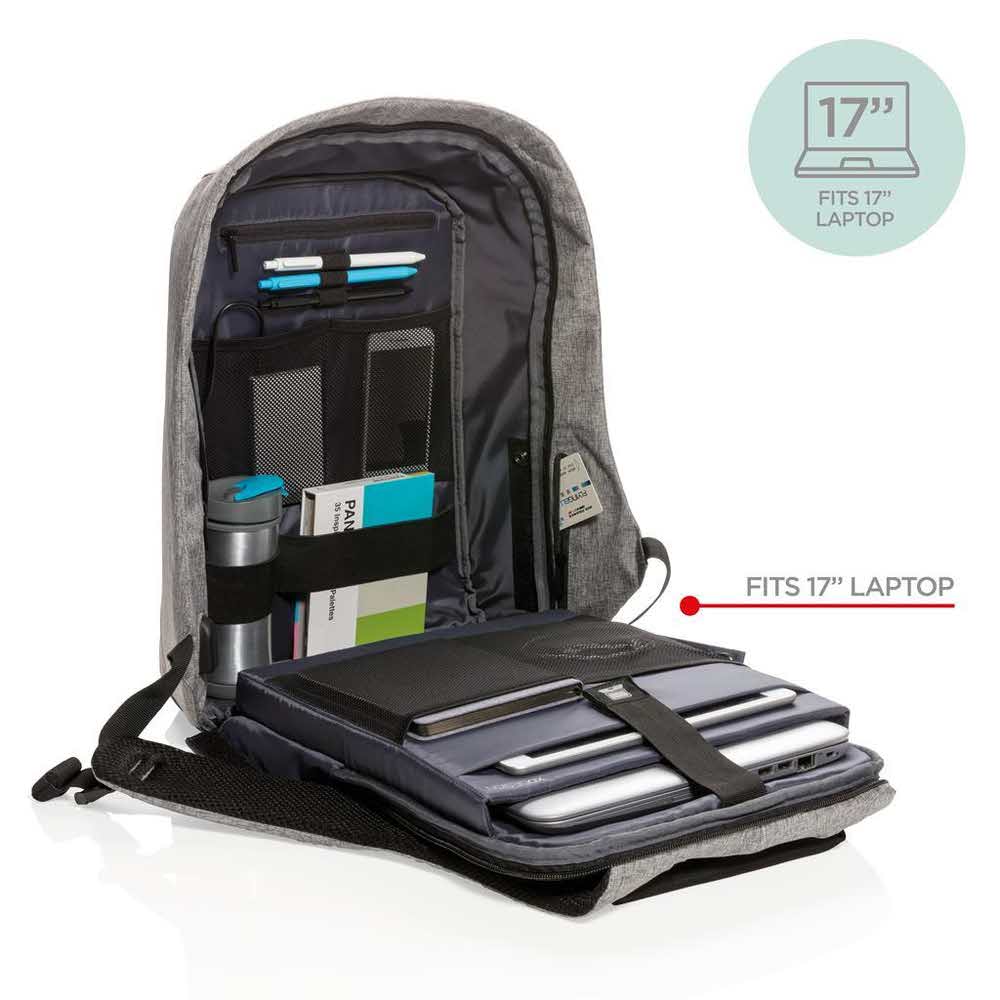 akcesoria komputerowe 7 alibiuro.pl XD DESIGN PLECAK ANTYKRADZIEOWY BOBBY XL SZARY P N P705.562 11