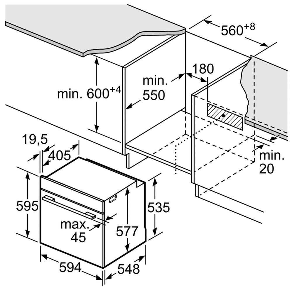artykuły AGD duże 7 alibiuro.pl Piekarnik BOSCH HBG633NB1 Elektroniczne przyciskowe 47