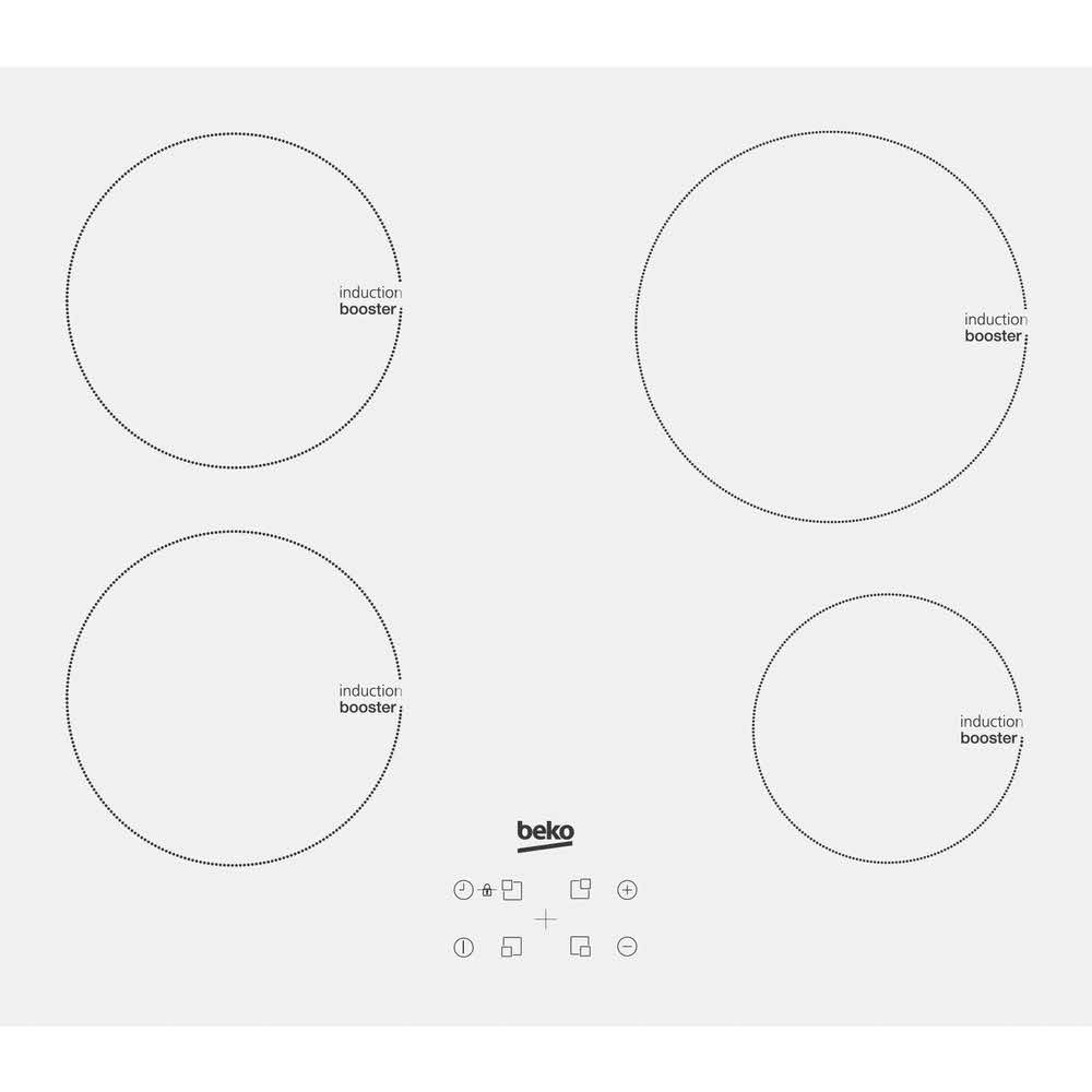 artykuły AGD duże 7 alibiuro.pl Pyta indukcyjna Beko HII64400ATW 4 pola grzejne kolor biay 9