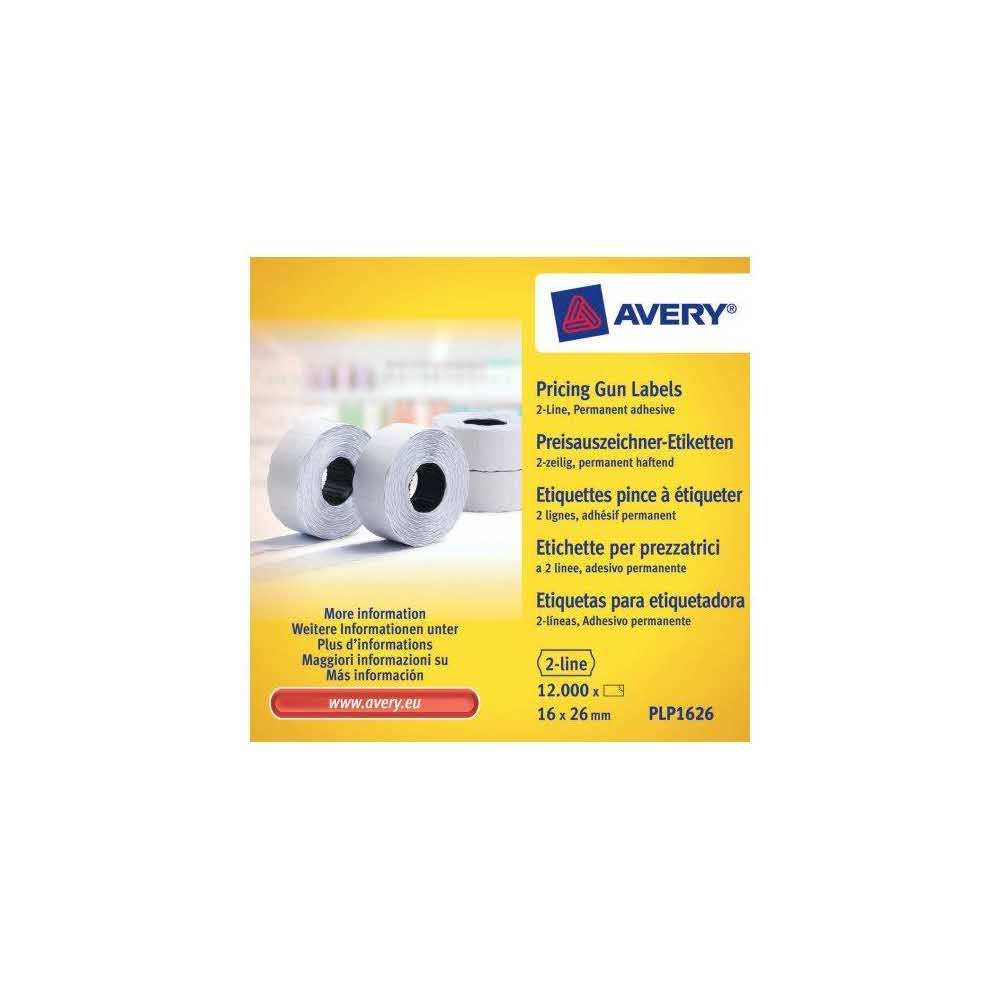 artykuły biurowe 7 alibiuro.pl AVERY ZWECKFORM ETYKIETA CENOWA W ROLCE PLP1626 65