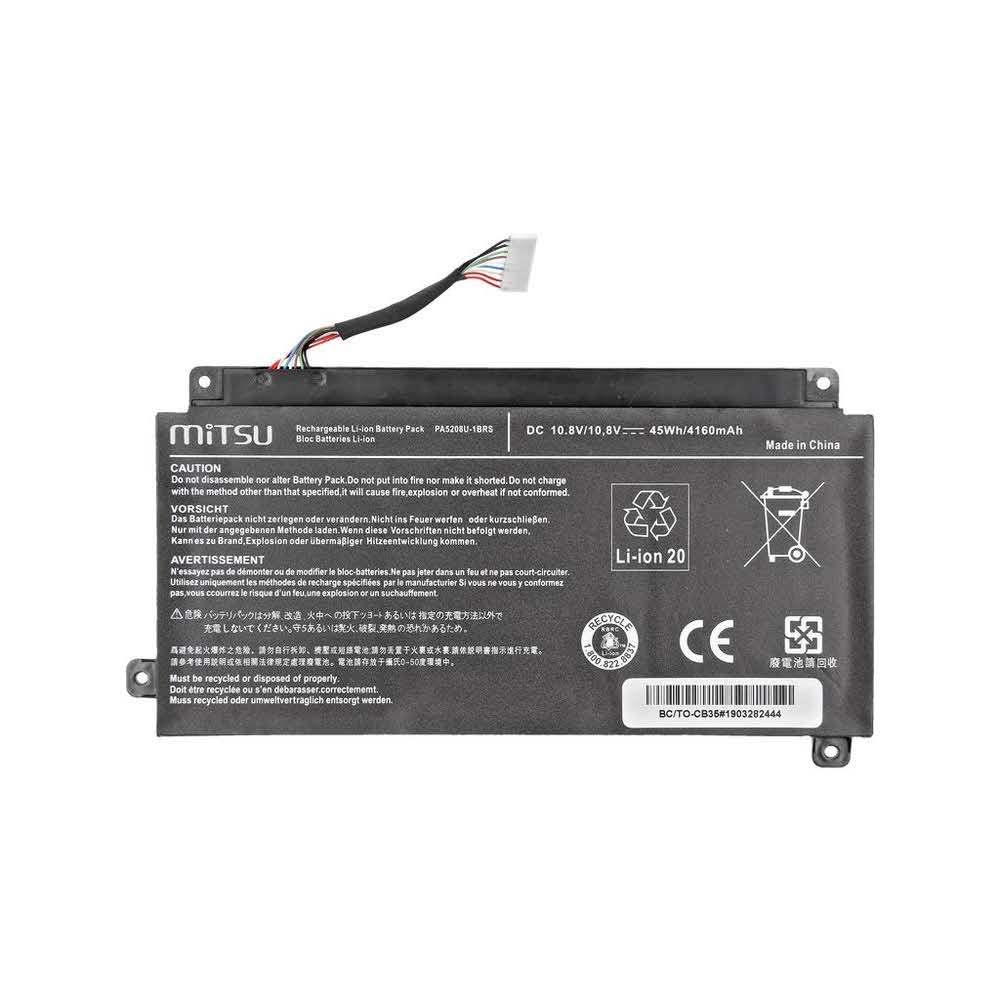 artykuły biurowe 7 alibiuro.pl Bateria do laptopa MITSU BC TO CB35 45 Wh do laptopw Toshiba 93