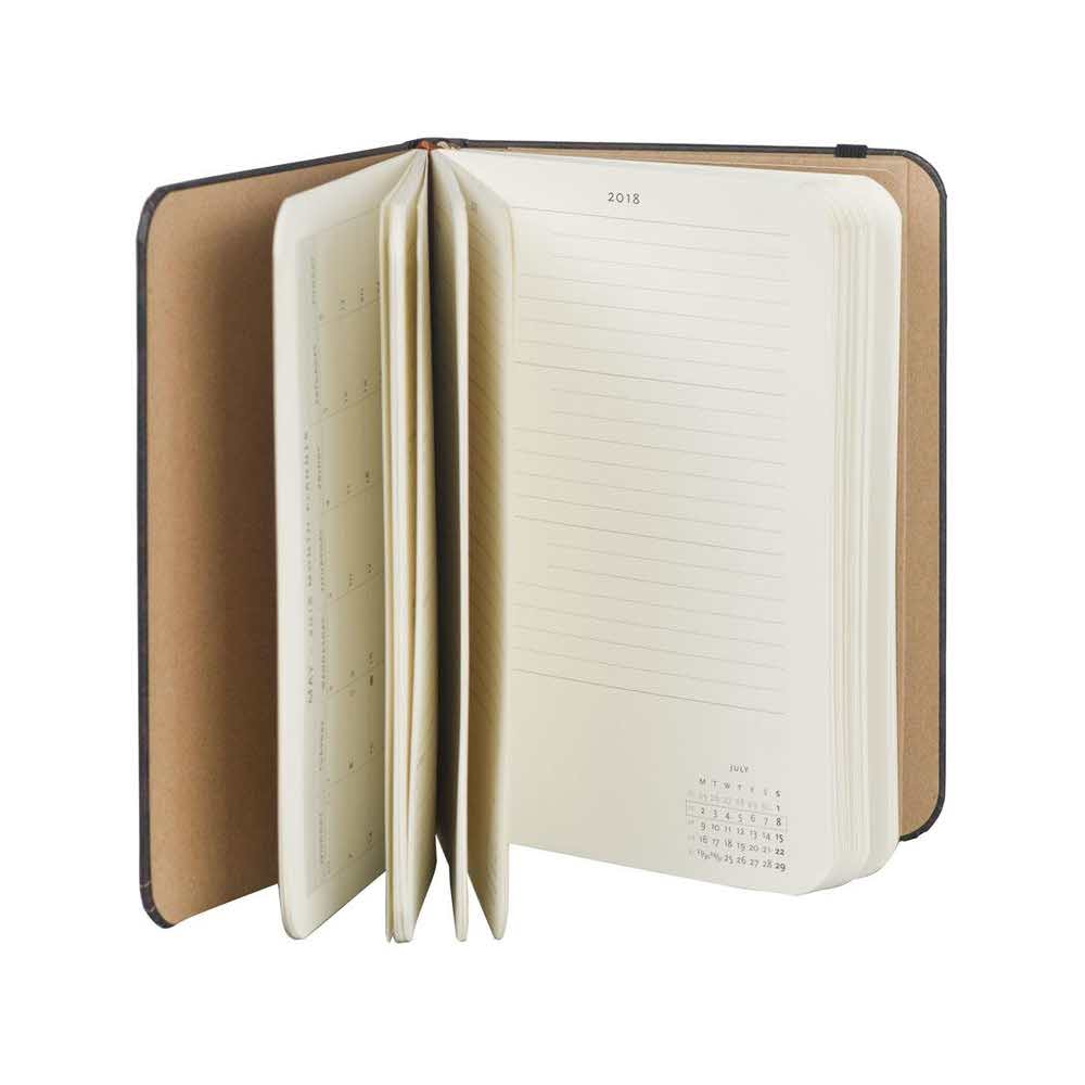 artykuły biurowe 7 alibiuro.pl Kalendarz paperblanks 2018 Black Moroccan Midi kolor czarny 44