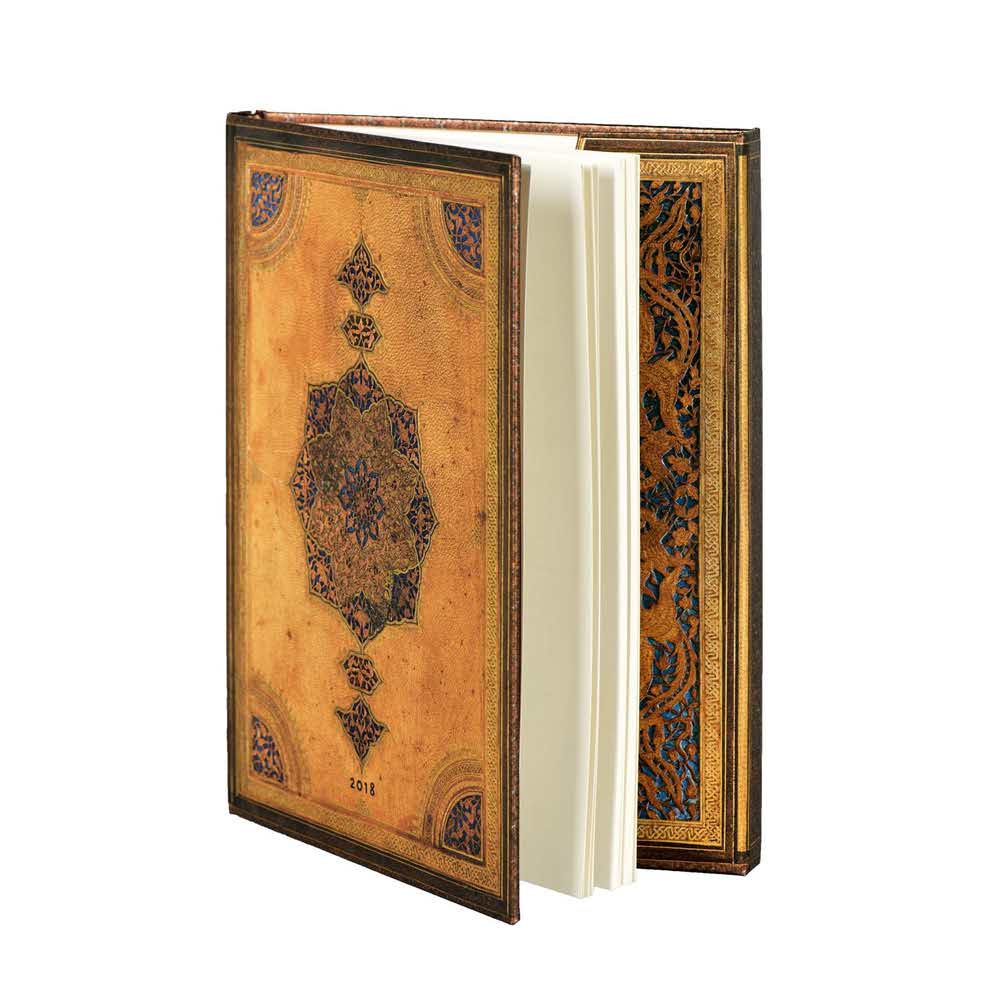 artykuły biurowe 7 alibiuro.pl Kalendarz paperblanks 2018 Safavid Ultra kolor brzowy 33