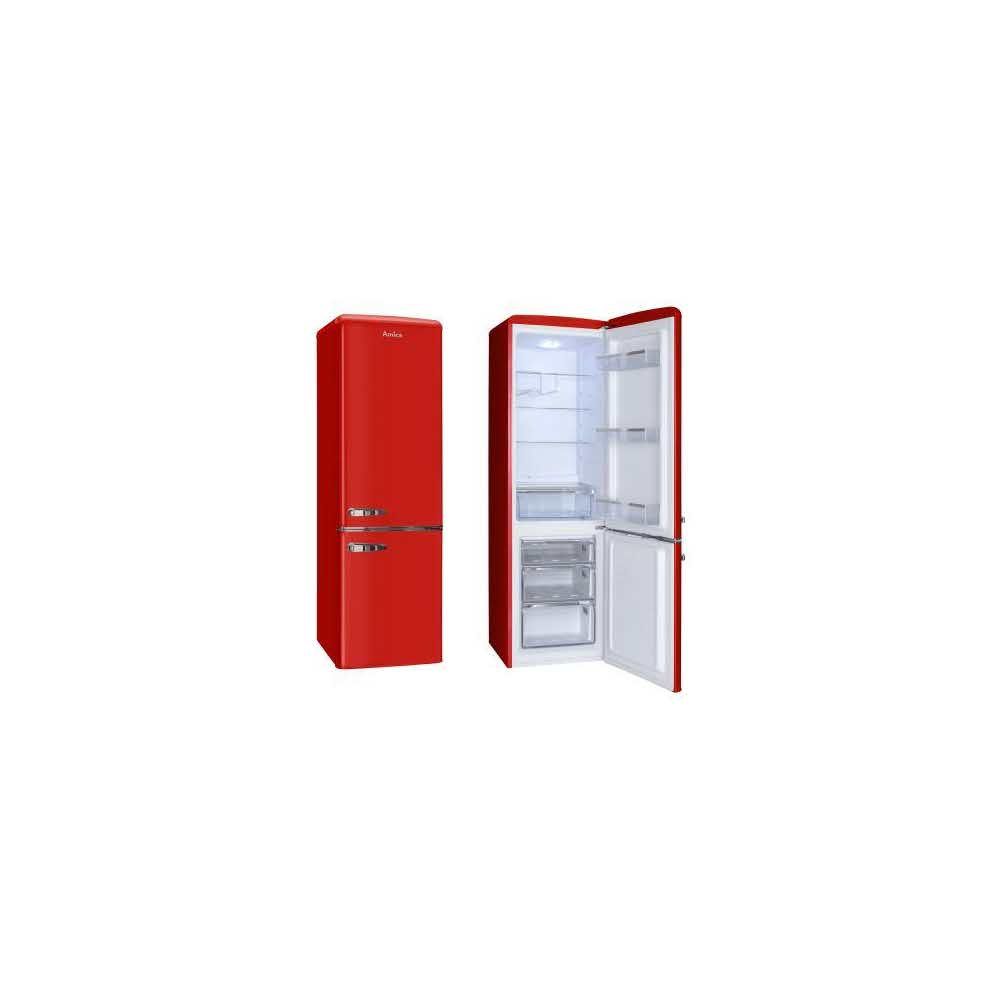 artykuły biurowe 7 alibiuro.pl Lodwka Amica Retro FK2965.3RAA 550mm x 1810mm x 615 mm 181 l Klasa A kolor czerwony 9