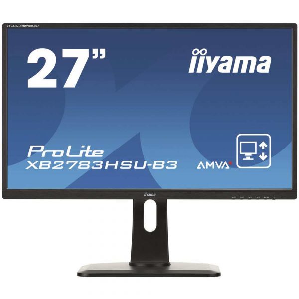 artykuły biurowe 7 alibiuro.pl Monitor IIYAMA ProLite XB2783HSU B3 27 Inch AMVA FullHD 1920x1080 DisplayPort HDMI VGA kolor czarny 32