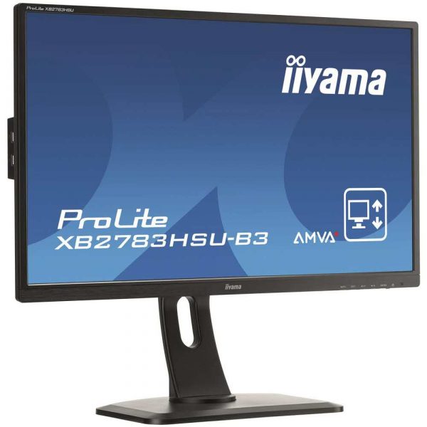 artykuły biurowe 7 alibiuro.pl Monitor IIYAMA ProLite XB2783HSU B3 27 Inch AMVA FullHD 1920x1080 DisplayPort HDMI VGA kolor czarny 47