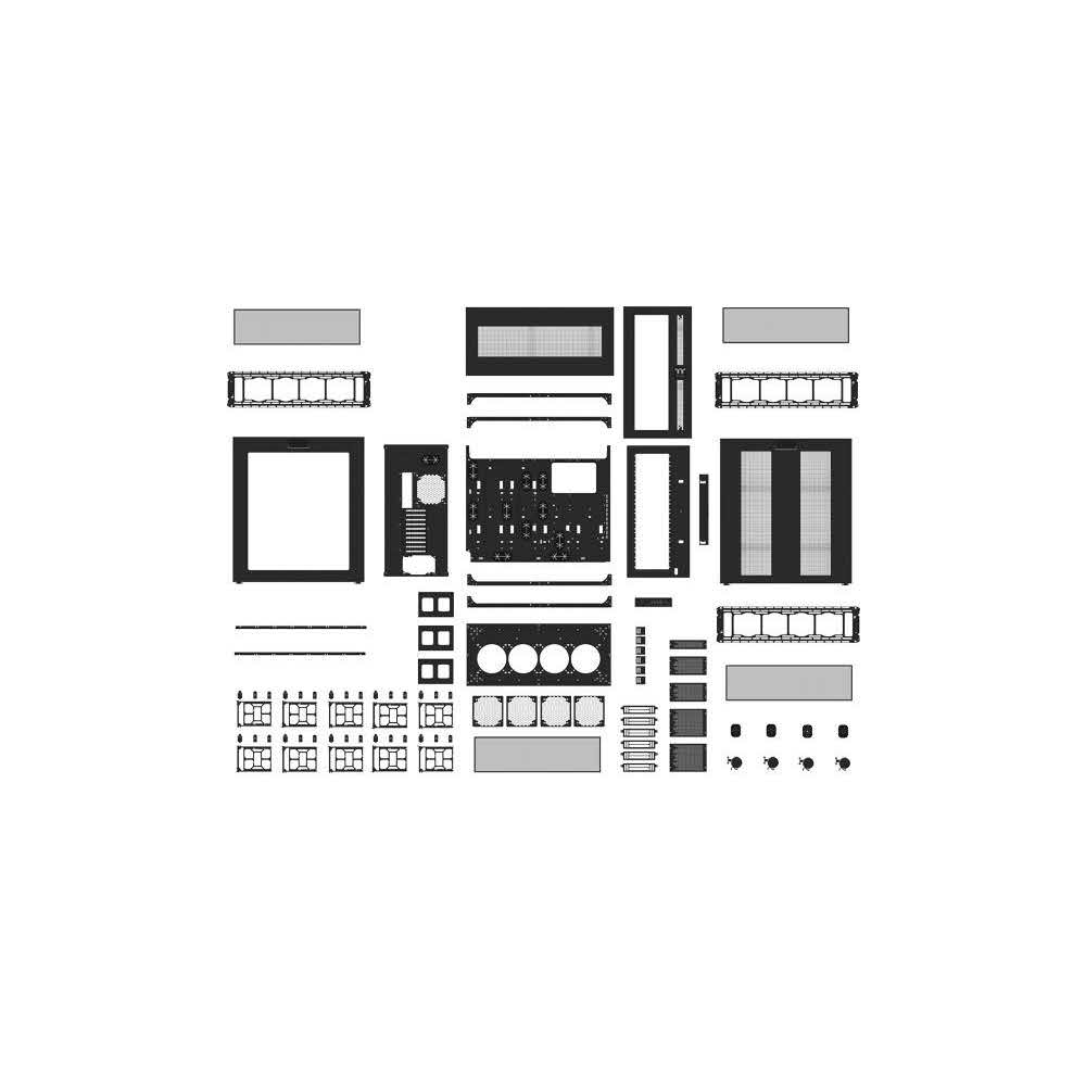 artykuły biurowe 7 alibiuro.pl Obudowa Thermaltake Core W100 Window CA 1F2 00F1WN 00 ATX Extended ATX Micro ATX Mini ITX XL ATX kolor czarny 43