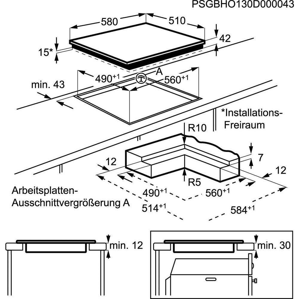 artykuły biurowe 7 alibiuro.pl Pyta ceramiczna AEG HK 654070 IB 4 pola grzejne kolor czarny 91