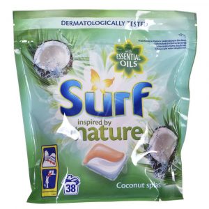 artykuły biurowe 7 alibiuro.pl SURF Nature Kapsuki do prania Kokos 38szt 1